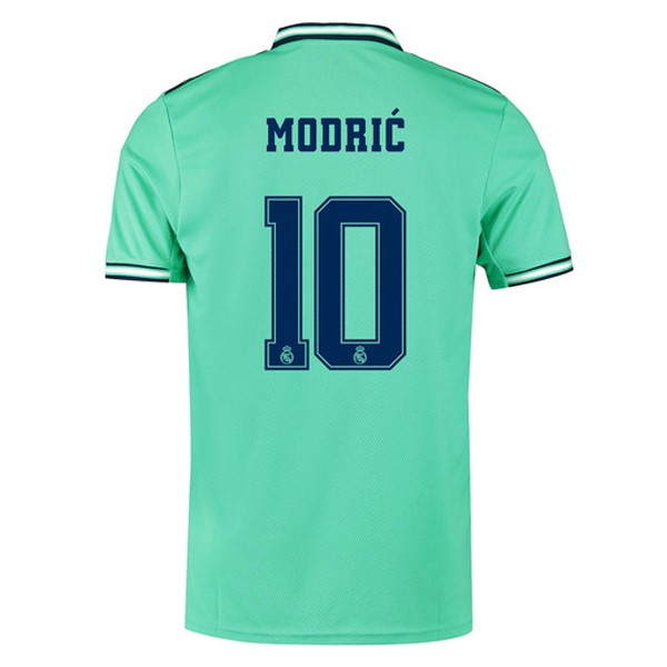 Trikot Real Madrid NO.10 Modric Ausweich 2019-20 Grün Fussballtrikots Günstig